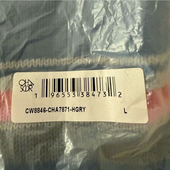 Chaser Brand Stars & Stripes Heather Gray Sweater Women’s Size Large - Picture 10 of 10